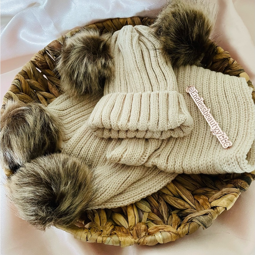 Girls winter hat & scarf set